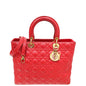 Christian Dior Red Lady Dior Large Bag Rovelle Bags