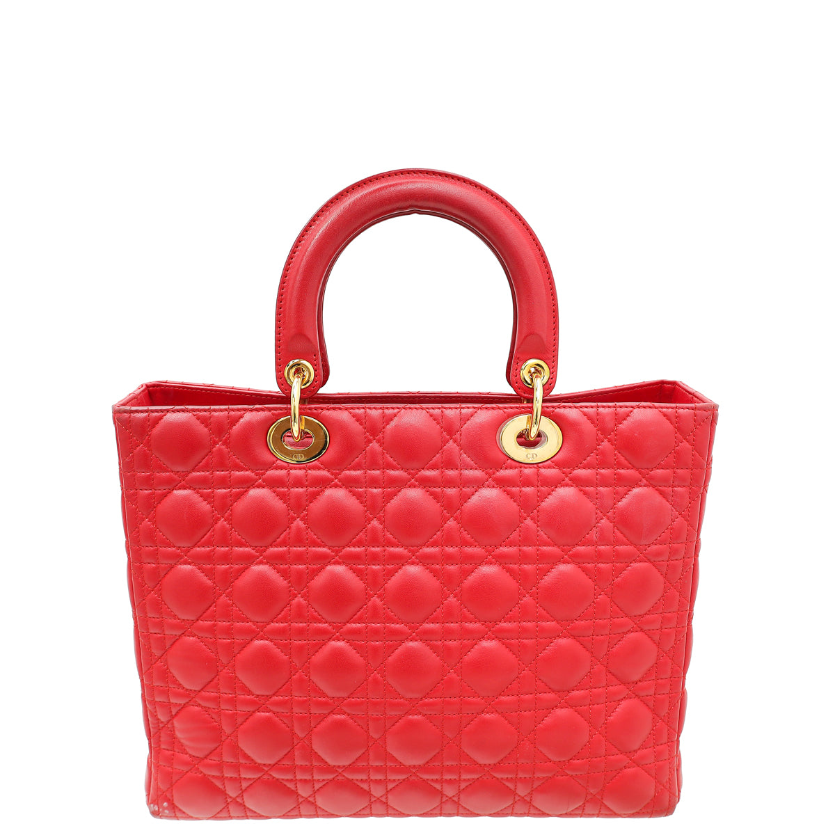 Christian Dior Red Lady Dior Large Bag Rovelle Bags
