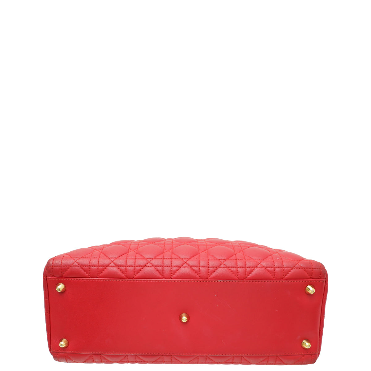 Christian Dior Red Lady Dior Large Bag Rovelle Bags