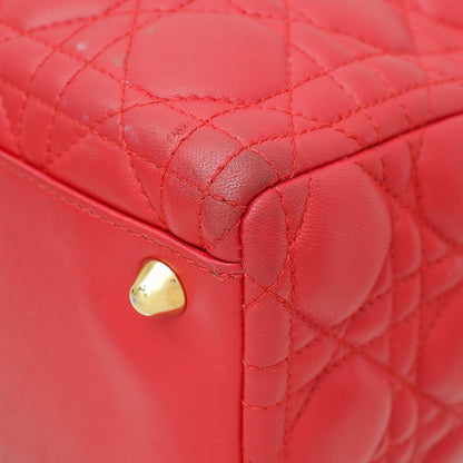 Christian Dior Red Lady Dior Large Bag Rovelle Bags
