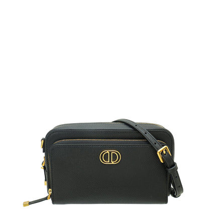 Christian Dior Black Caro Double Pouch Rovelle Bags