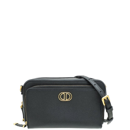 Christian Dior Black Caro Double Pouch Camera Bag Rovelle Bags