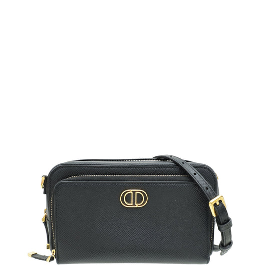 Christian Dior Black Caro Double Pouch Camera Bag Rovelle Bags