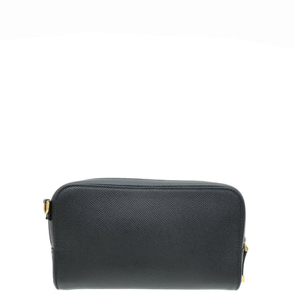 Christian Dior Black Caro Double Pouch Camera Bag Rovelle Bags