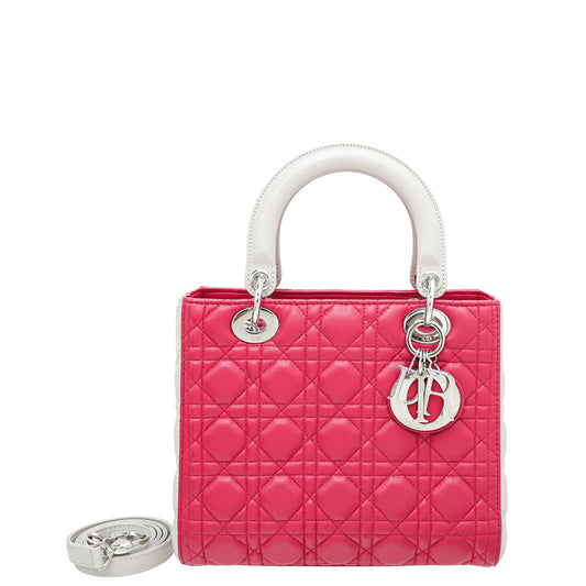 Christian Dior Bicolor Lady Dior Medium Bag Rovelle Bags