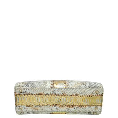 Christian Dior Bicolor Python Lady Dior Large Bag Rovelle Bags