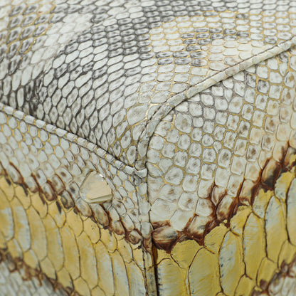 Christian Dior Bicolor Python Lady Dior Large Bag Rovelle Bags