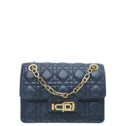 Christian Dior Navy Blue Miss Dior Lined Flap Chain Bag Rovelle Bags