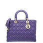 Christian Dior Violet Lady Dior Large Bag Rovelle Bags