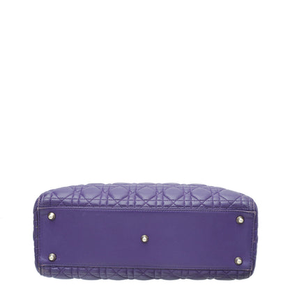 Christian Dior Violet Lady Dior Large Bag Rovelle Bags
