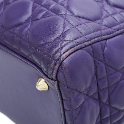 Christian Dior Violet Lady Dior Large Bag Rovelle Bags