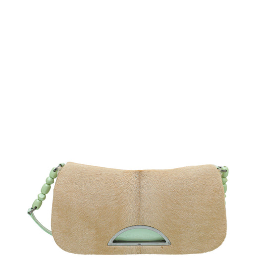 Christian Dior Bicolor Maris Pearl Calf Hair Shoulder Bag Rovelle Bags