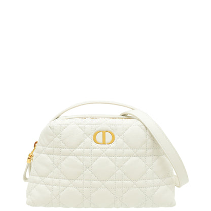 Christian Dior White Cannage Caro D-Cosy Bag Rovelle Bags