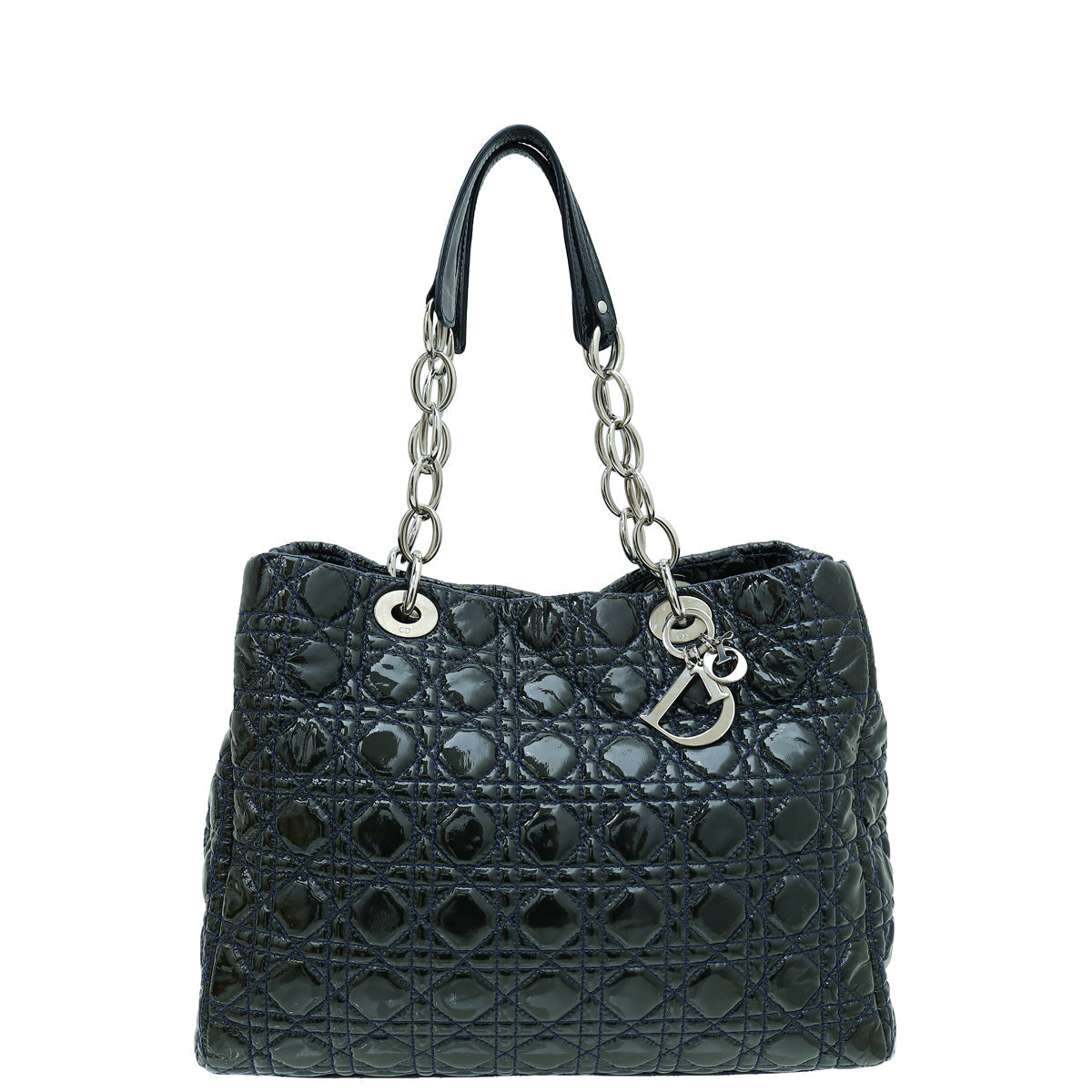 Christian Dior Indigo Blue Lady Dior Soft Tote Large Bag Rovelle Bags