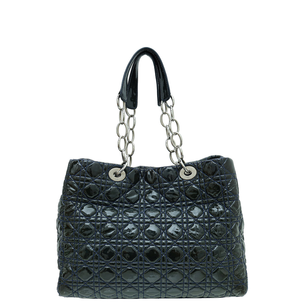 Christian Dior Indigo Blue Lady Dior Soft Tote Large Bag Rovelle Bags