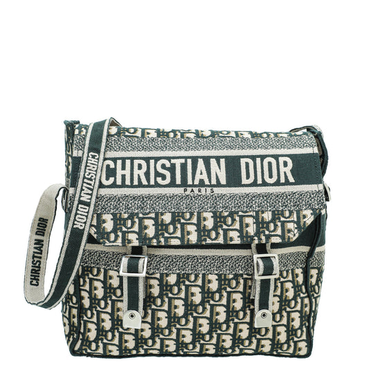 Christian Dior Vert Green Oblique Diorcamp Messenger Bag Rovelle Bags