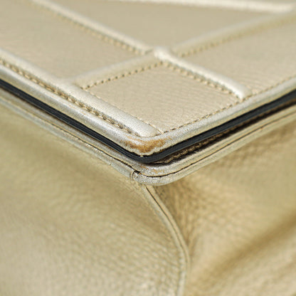 Christian Dior Metallic Champagne Diorama Medium Bag Rovelle Bags