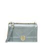 Christian Dior Silver Diorama Micro Cannage Medium Bag Rovelle Bags