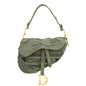 Christian Dior Khaki Saddle Camouflage Embroidered Medium Bag Rovelle Bags