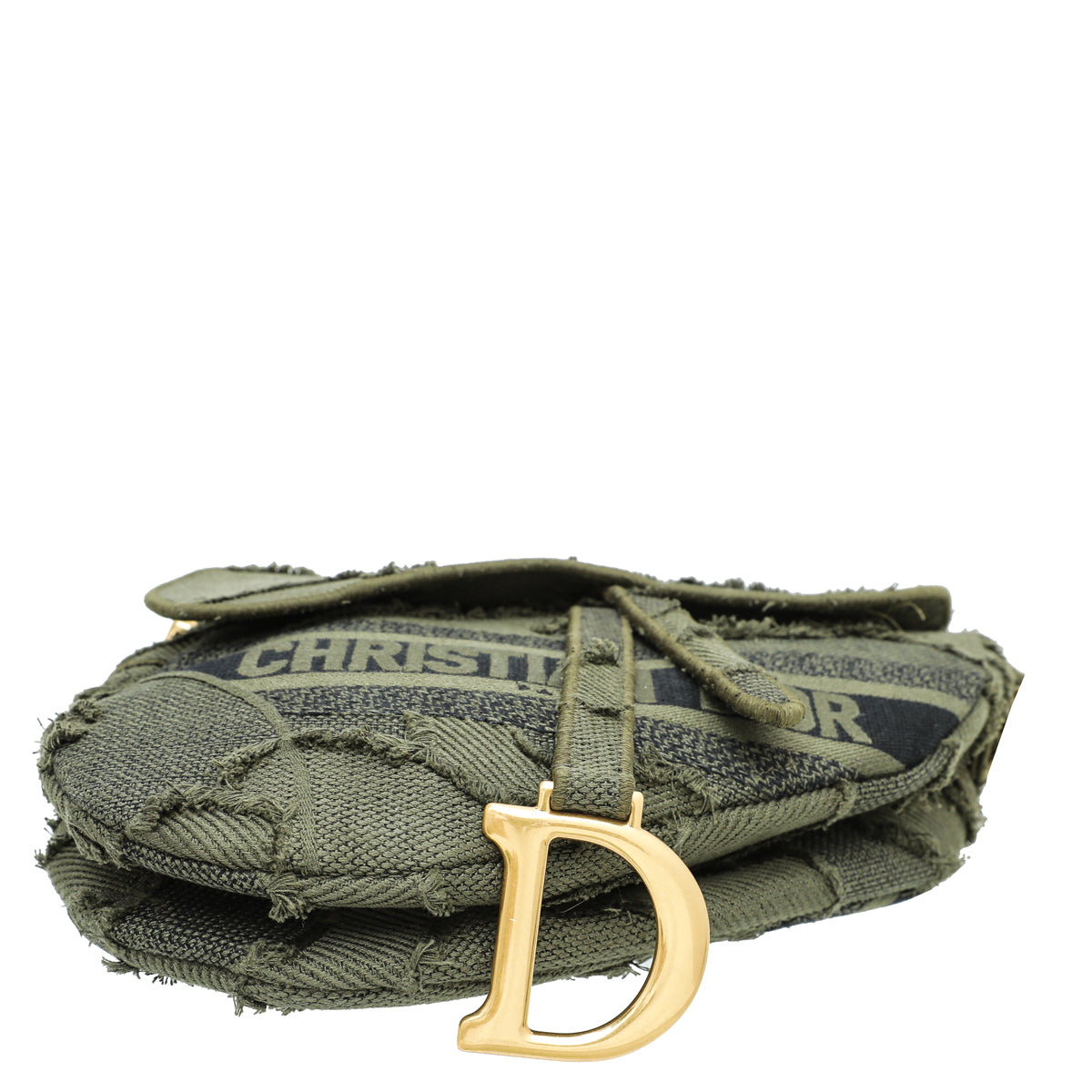 Christian Dior Khaki Saddle Camouflage Embroidered Medium Bag Rovelle Bags