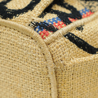 Christian Dior Bicolor Union Jute Catherine Tote Small Bag Rovelle Bags