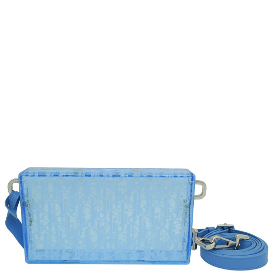 Christian Dior Blue X Rimowa Plexiglass Pouch Bag For Men Rovelle Bags