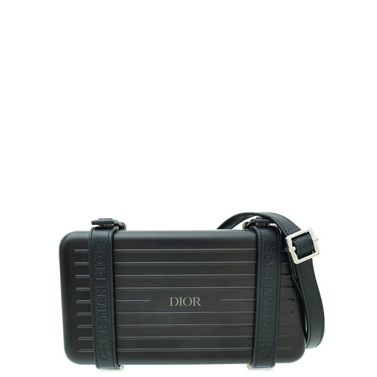 Christian Dior Black X Rimowa Personal Clutch Crossbody Bag Rovelle Bags