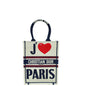 Christian Dior Tricolor Love Paris Vertical Book Tote Bag Rovelle Bags