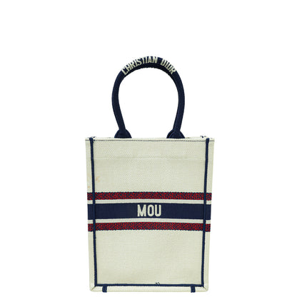 Christian Dior Tricolor Love Paris Vertical Book Tote Bag Rovelle Bags