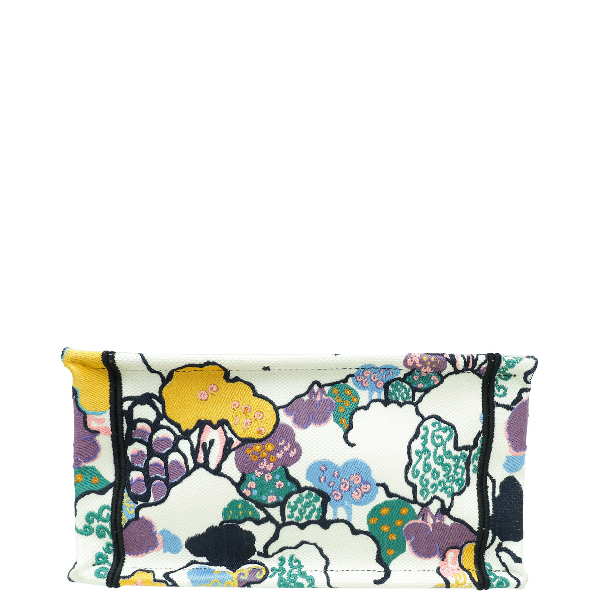 Christian Dior White Multicolor Latte Ciel De Rêve Embroidery Motif Book Tote Small Bag Rovelle Bags