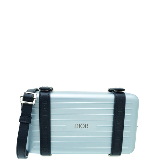 Christian Dior Blue X Rimowa Personal Clutch Crossbody Bag Rovelle Bags