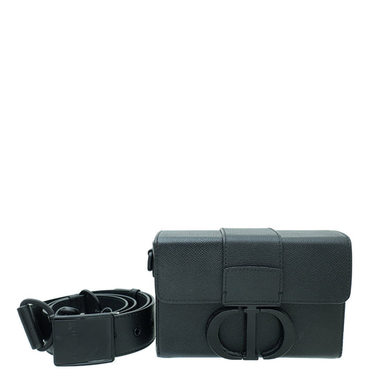 Christian Dior Black 30 Montaigne Box Bag Rovelle Bags