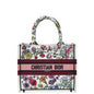 Christian Dior White Multicolor Book Tote Florilegio Embroidery Small Bag Rovelle Bags