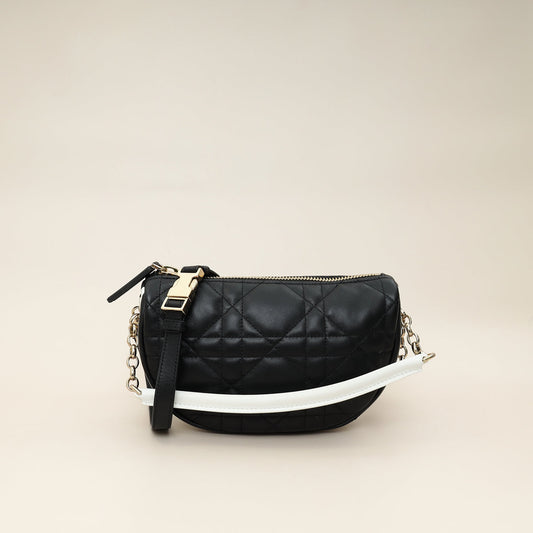 Christian Dior Black Cannage Small Dior Vibe Hobo Bag Rovelle Bags