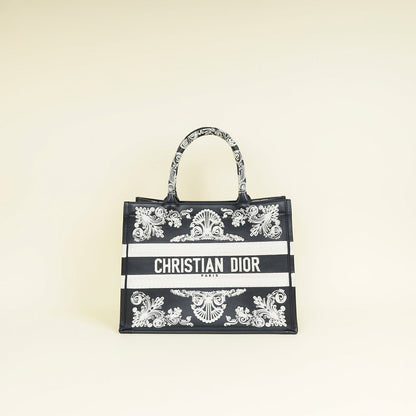 Christian Dior Bandana Embroidery Medium Book Tote Bag Rovelle Bags
