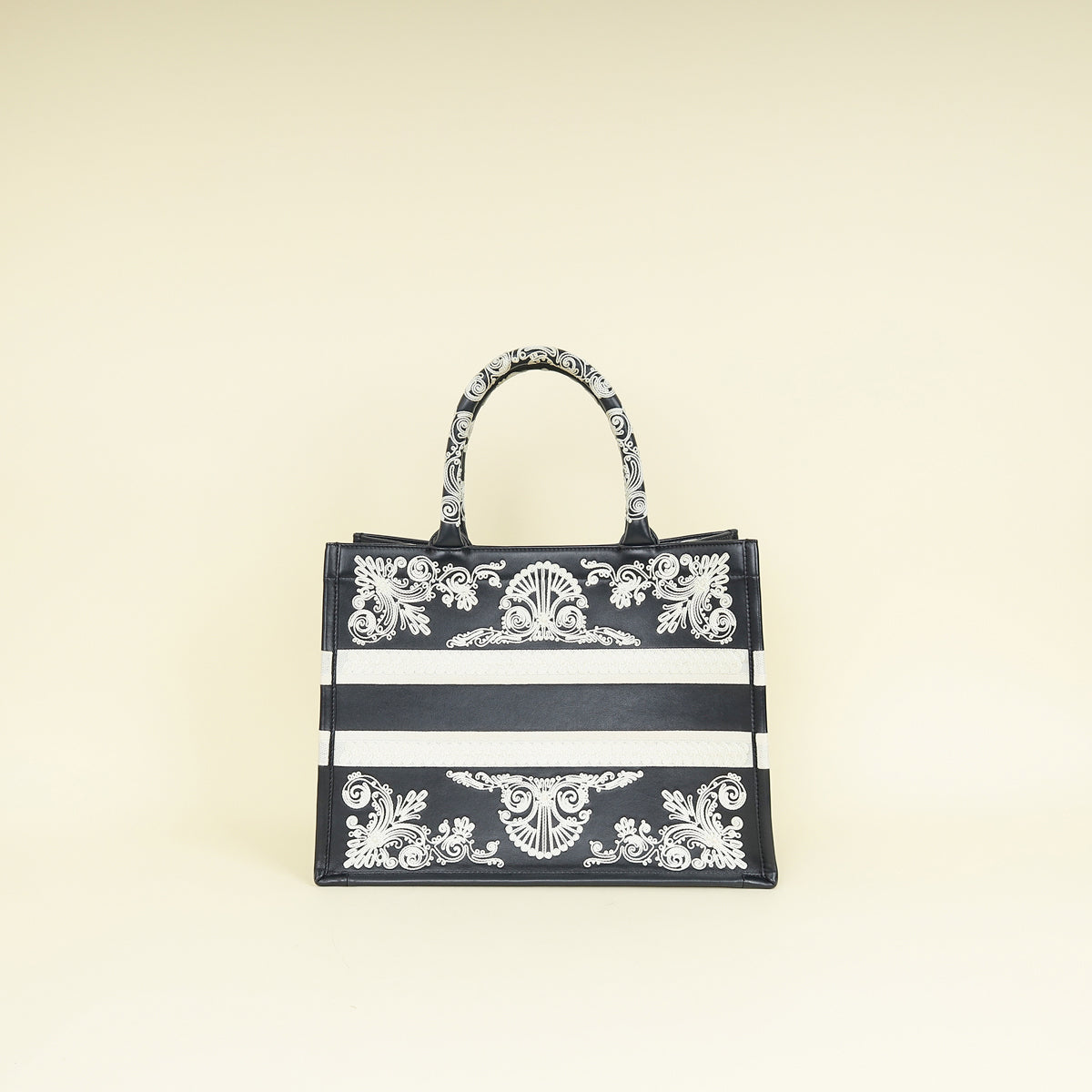 Christian Dior Bandana Embroidery Medium Book Tote Bag Rovelle Bags