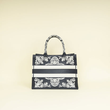 Christian Dior Bandana Embroidery Medium Book Tote Bag Rovelle Bags