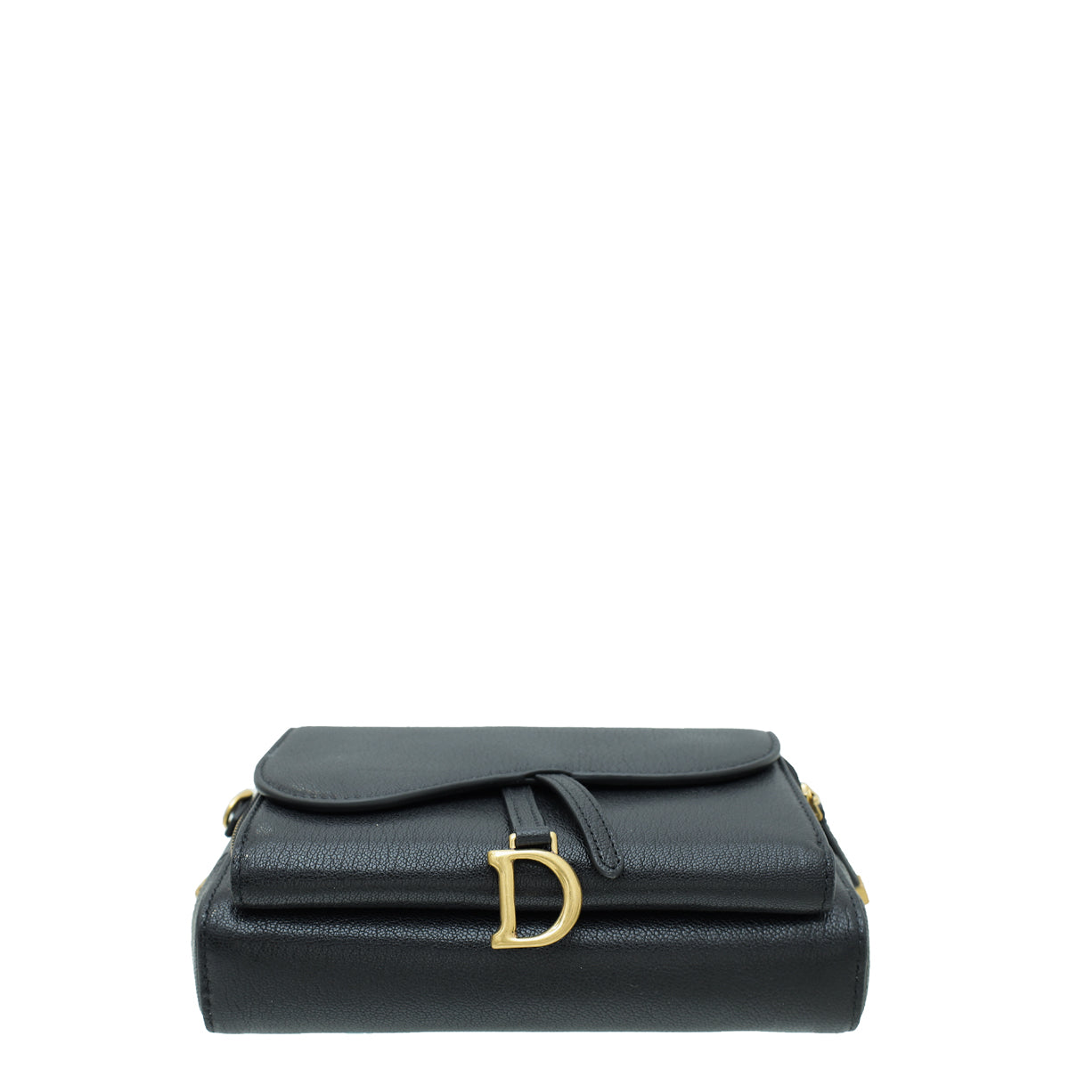 Christian Dior Black Goatskin Double Saddle Pouch Crossbody Bag Rovelle Bags