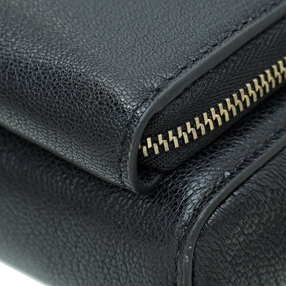Christian Dior Black Goatskin Double Saddle Pouch Crossbody Bag Rovelle Bags