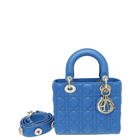 Christian Dior Blue Lady Dior My Abcdior Small Bag Rovelle Bags