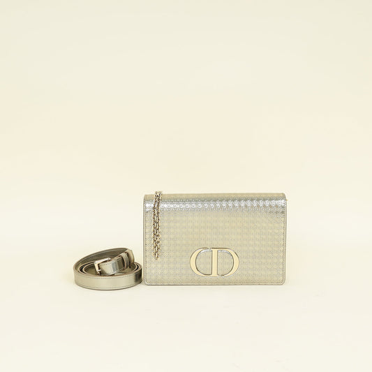 Christian Dior Champaign 30 Montaigne Microcannge 2 Way Chain Pouch Rovelle Bags