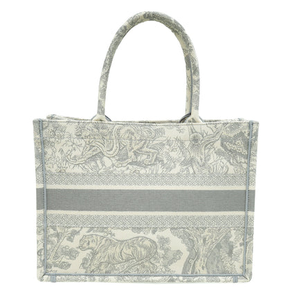 Christian Dior Grey Toile De Jouy Book Tote Medium Bag Rovelle Bags