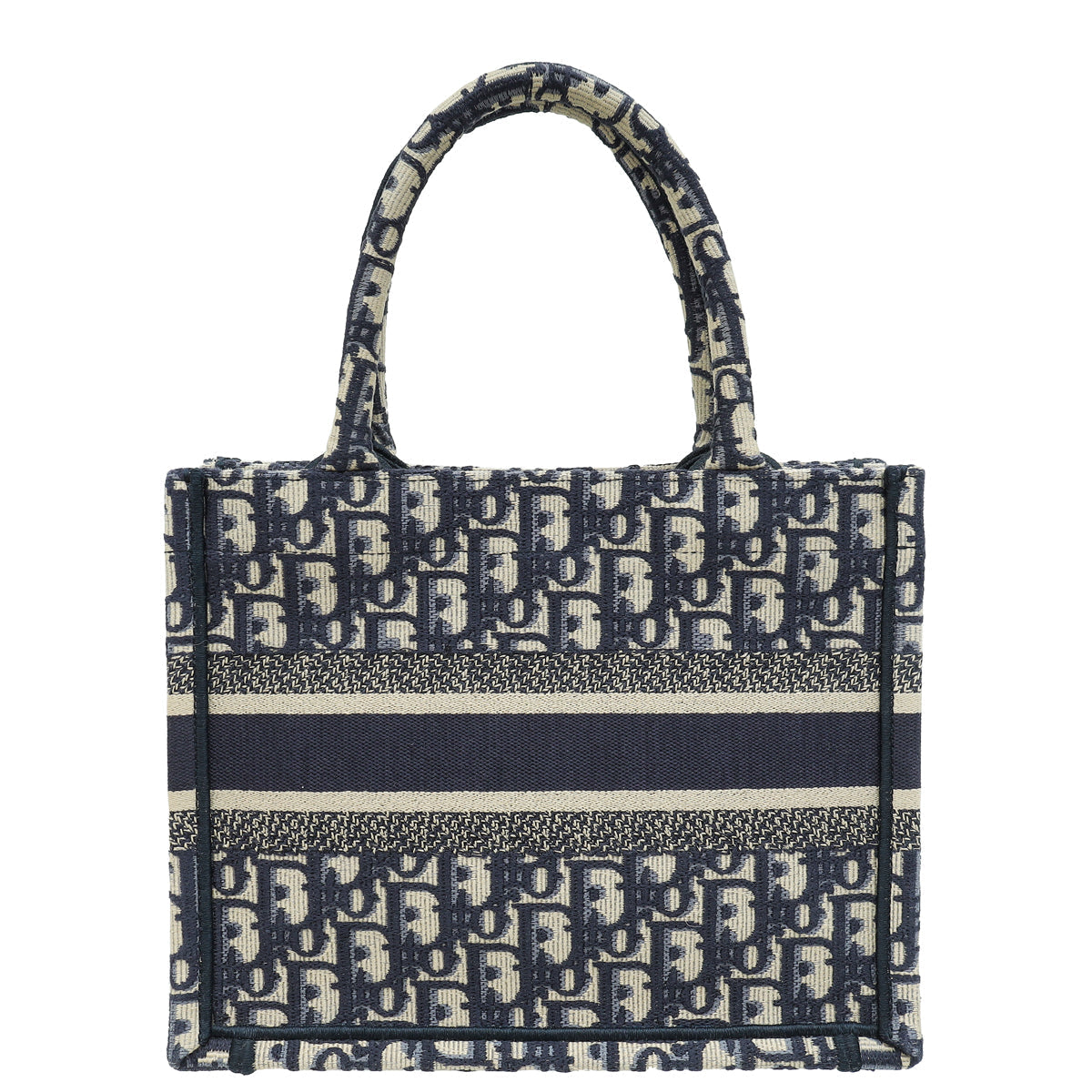 Christian Dior Navy Blue Oblique Book Tote Small Bag Rovelle Bags