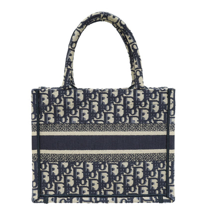 Christian Dior Navy Blue Oblique Book Tote Small Bag Rovelle Bags