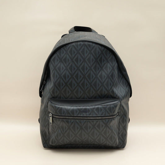 Christian Dior Bicolor Cd Diamond Print Rider Zipped Backpack Bag Rovelle Bags