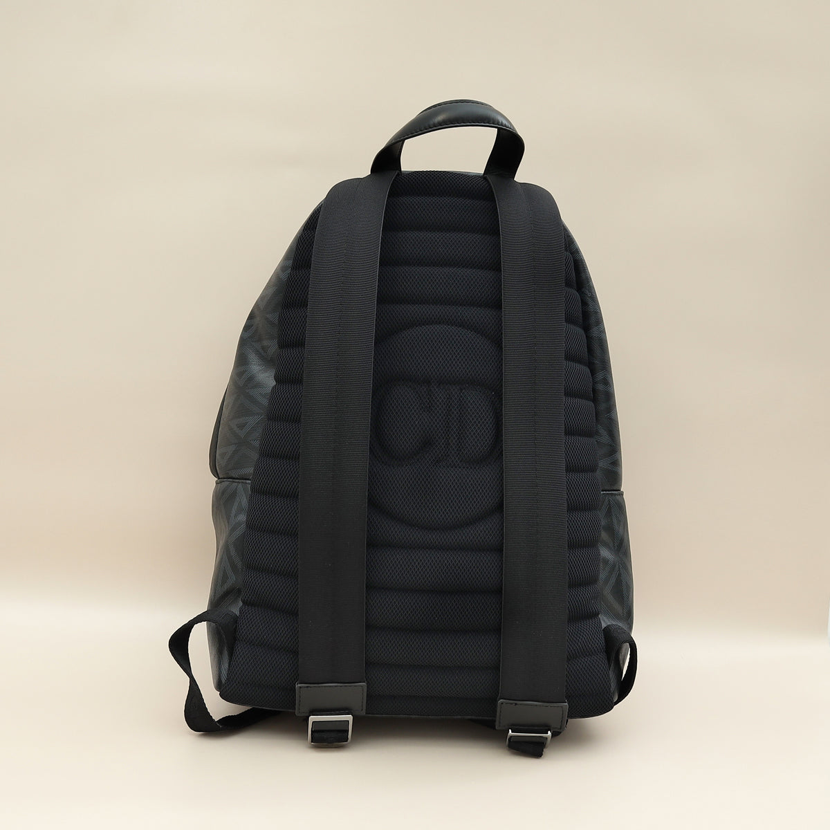 Christian Dior Bicolor Cd Diamond Print Rider Zipped Backpack Bag Rovelle Bags