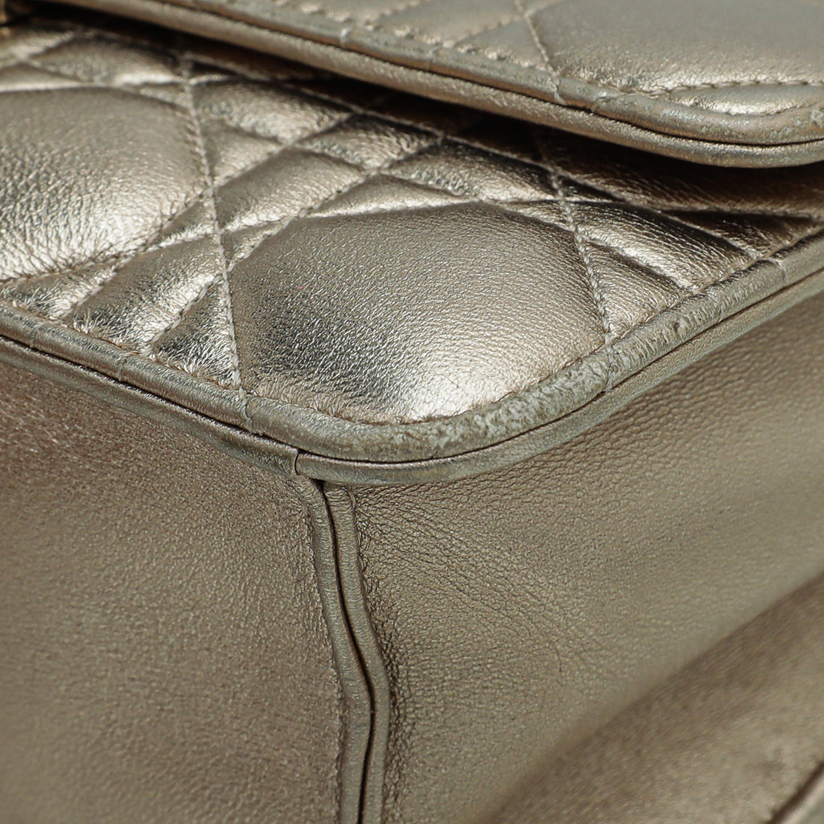 Christian Dior Metallic Gold Miss Dior Promenade Chain Pouch Rovelle Bags