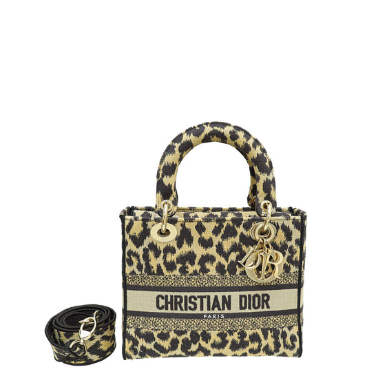 Christian Dior Beige Lady D-Lite Mizza Embroidered Medium Bag Rovelle Bags