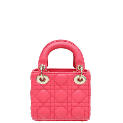 Christian Dior Fuchsia Micro Lady Dior Bag Rovelle Bags