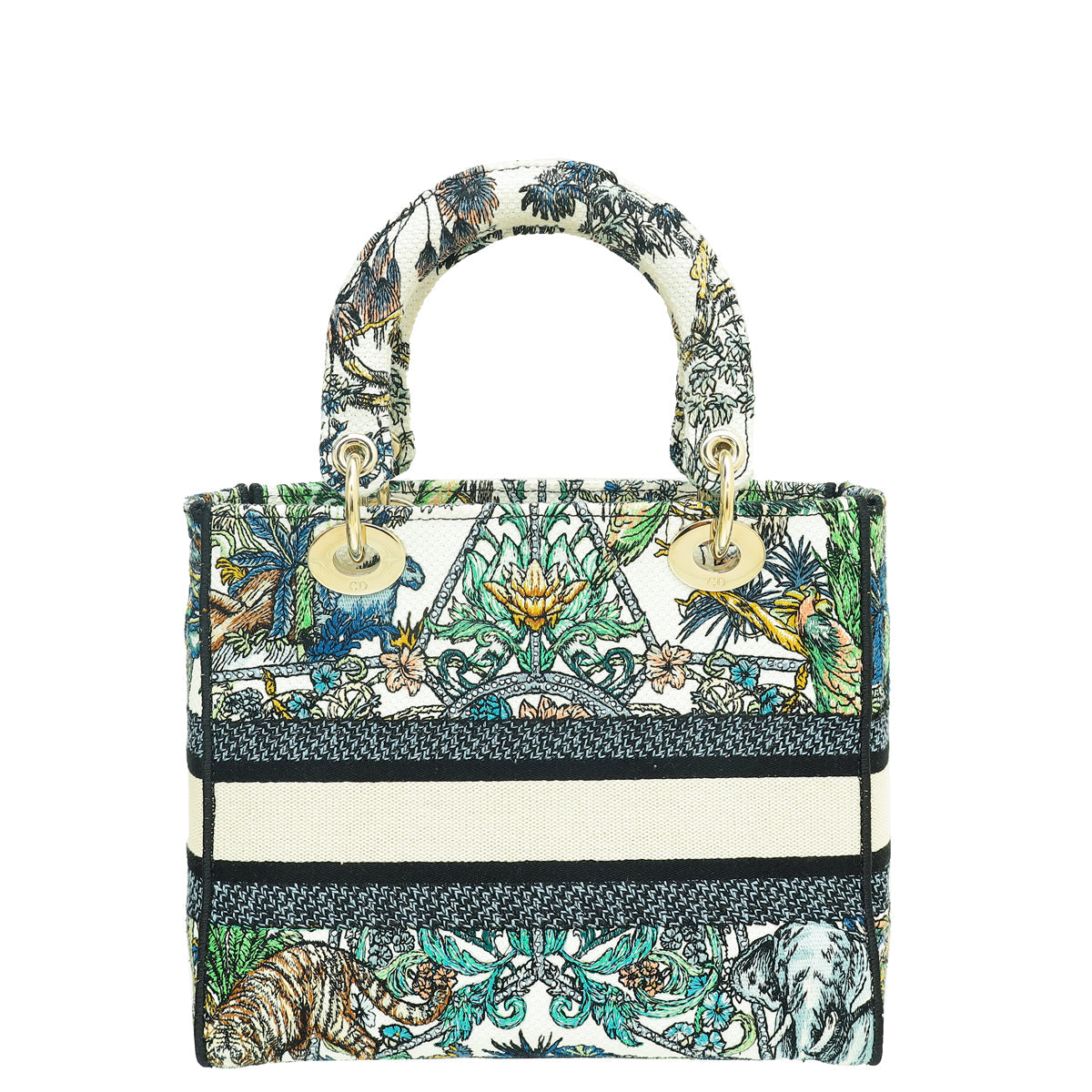 Christian Dior Multicolor Étoile De Voyage Embroidery Lady D-Lite Medium Bag Rovelle Bags